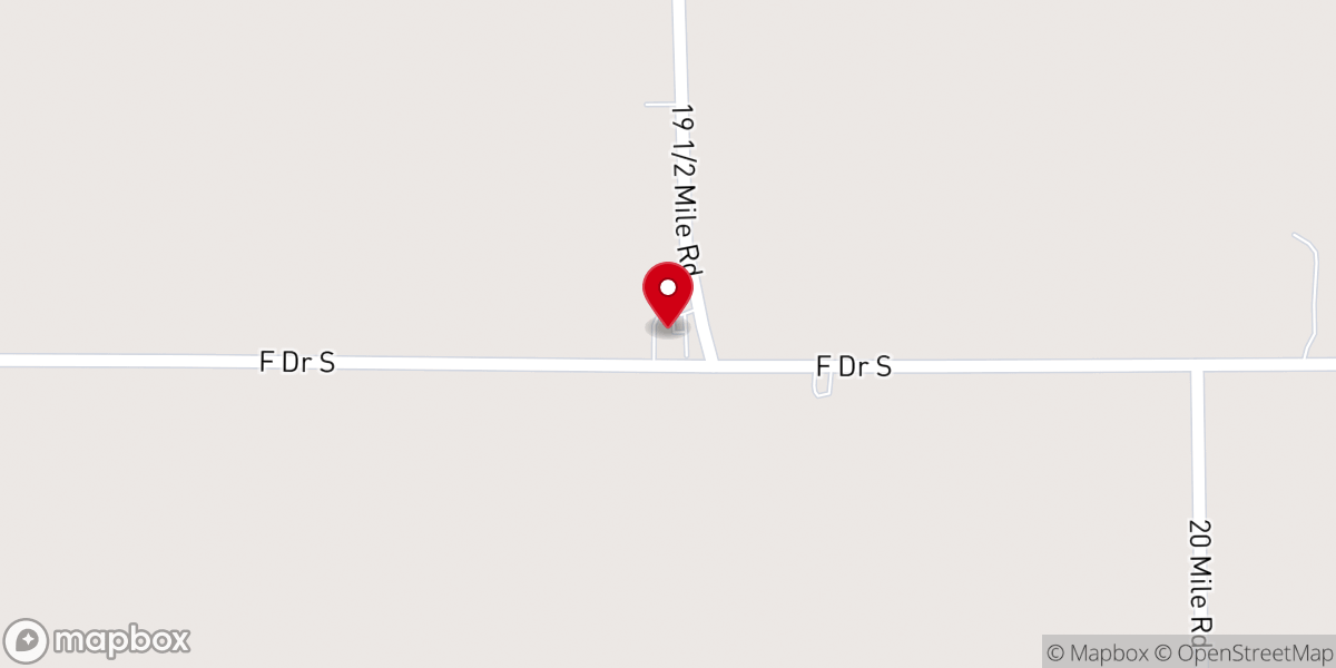 Map showing location of Hope Friends Church