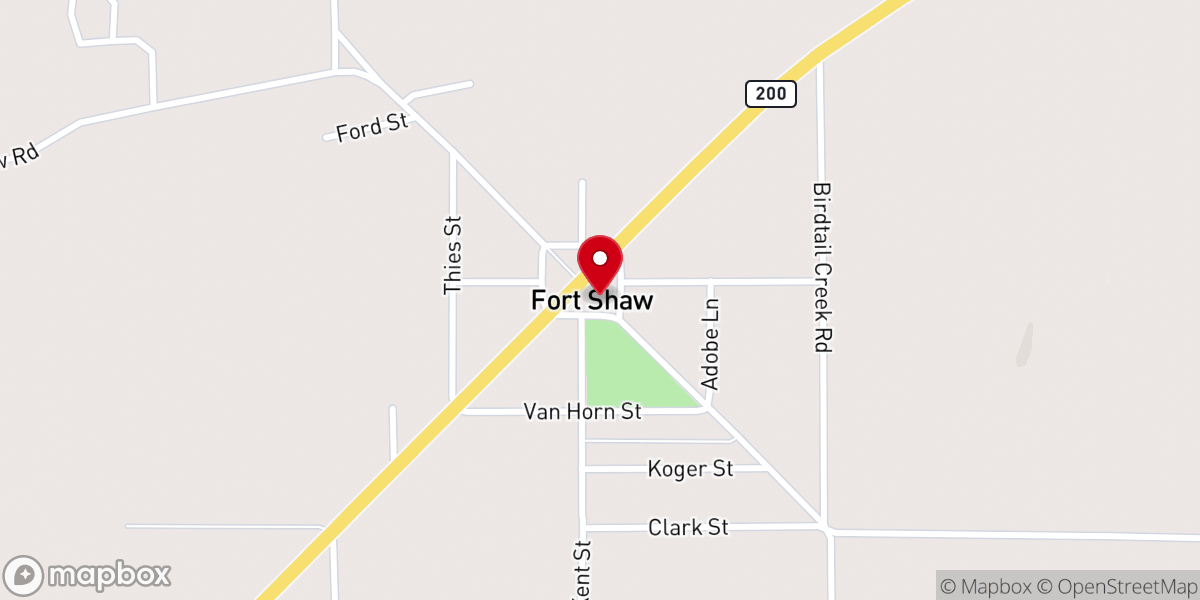 Map showing location of Congregational Bible Church