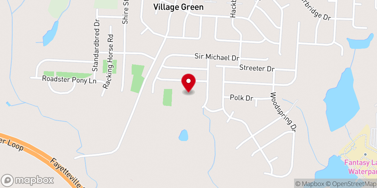 Map showing location of Spring Hill Missionary Baptist Church