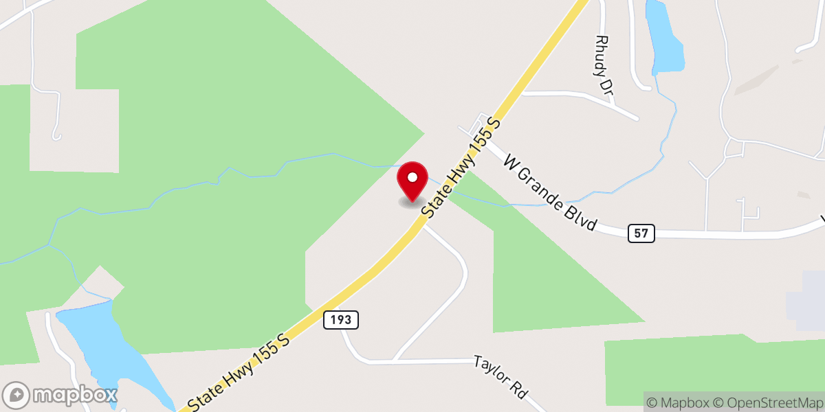 Map showing location of Crossroads Church