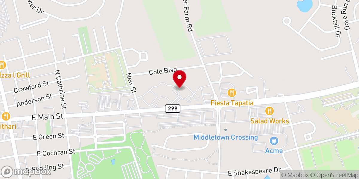 Map showing location of St. Joseph Parish