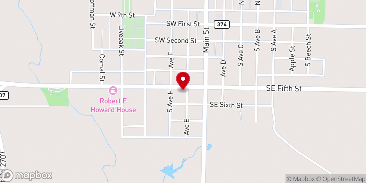 Map showing location of United Pentecostal Church
