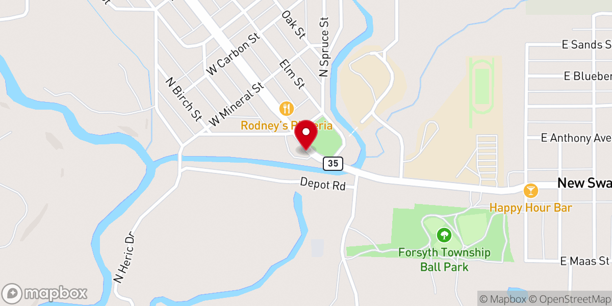 Map showing location of GWINN COMMUNITY CHURCH