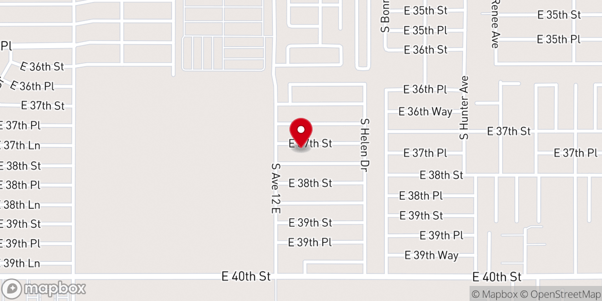 Map showing location of Foothills Wedding Chapel