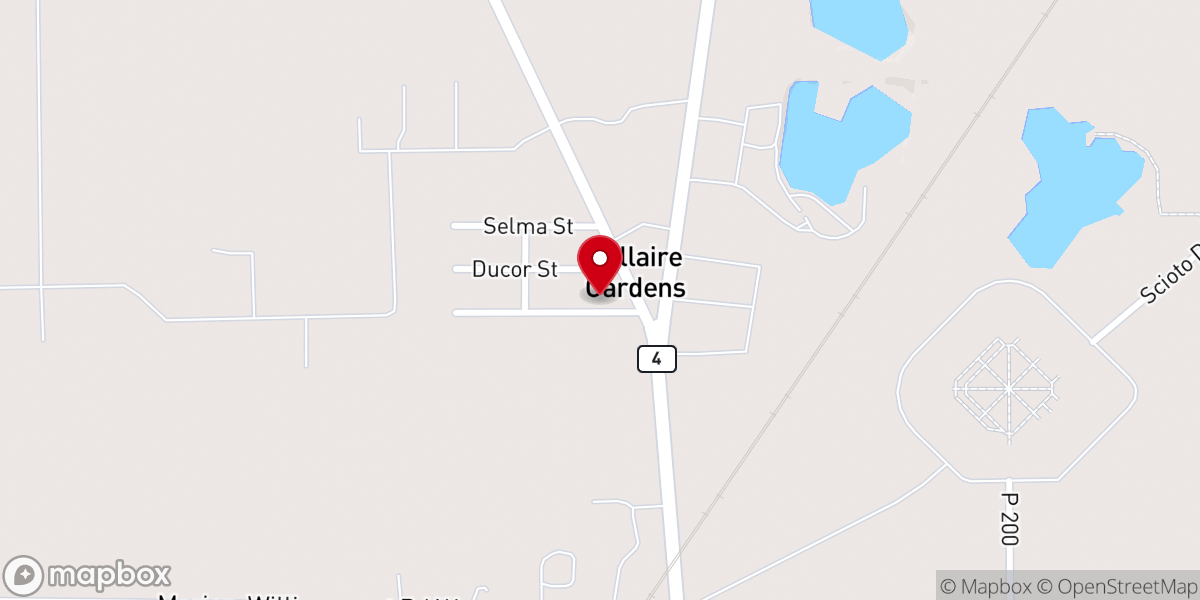 Map showing location of Marion Enterprise Baptist Church
