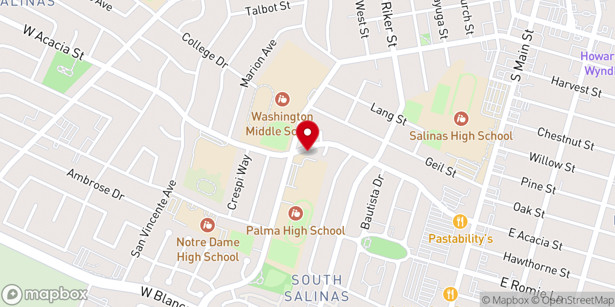 Map showing location of Blessed Edmund Rice Chapel