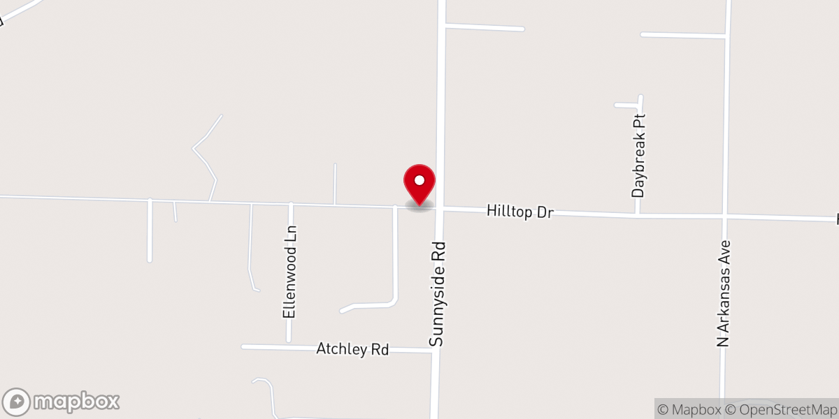 Map showing location of Sunnyside Church