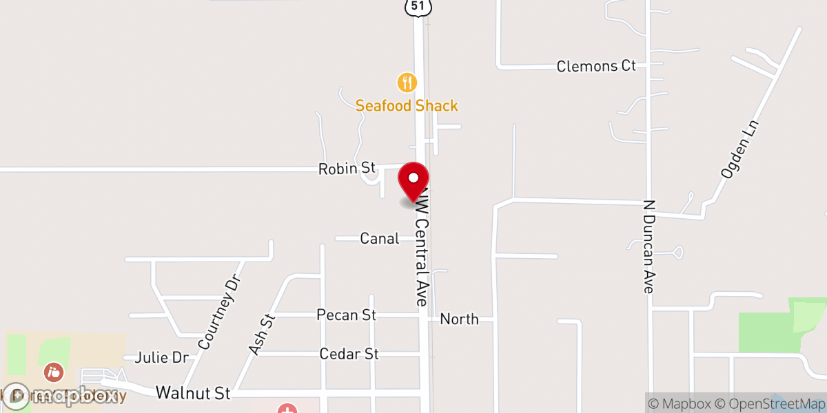 Map showing location of Greater Refuge Temple Ministries
