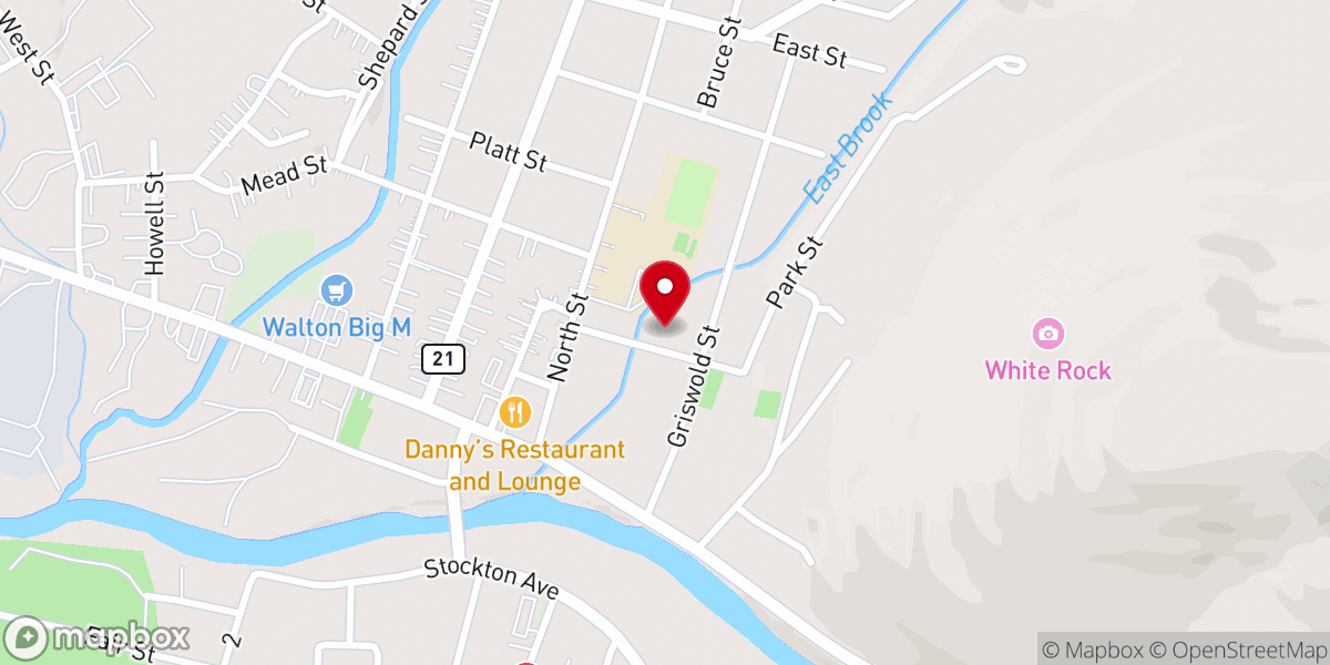 Map showing location of Saint John the Baptist Catholic Church