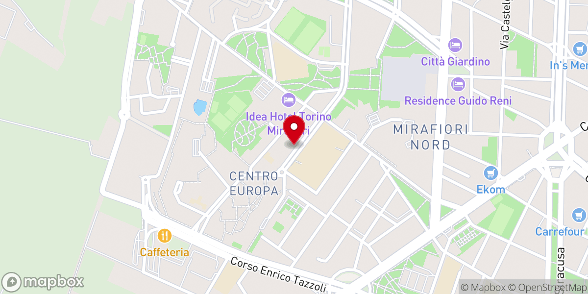Map showing location of Chiesa Cristiana Pentecostale
