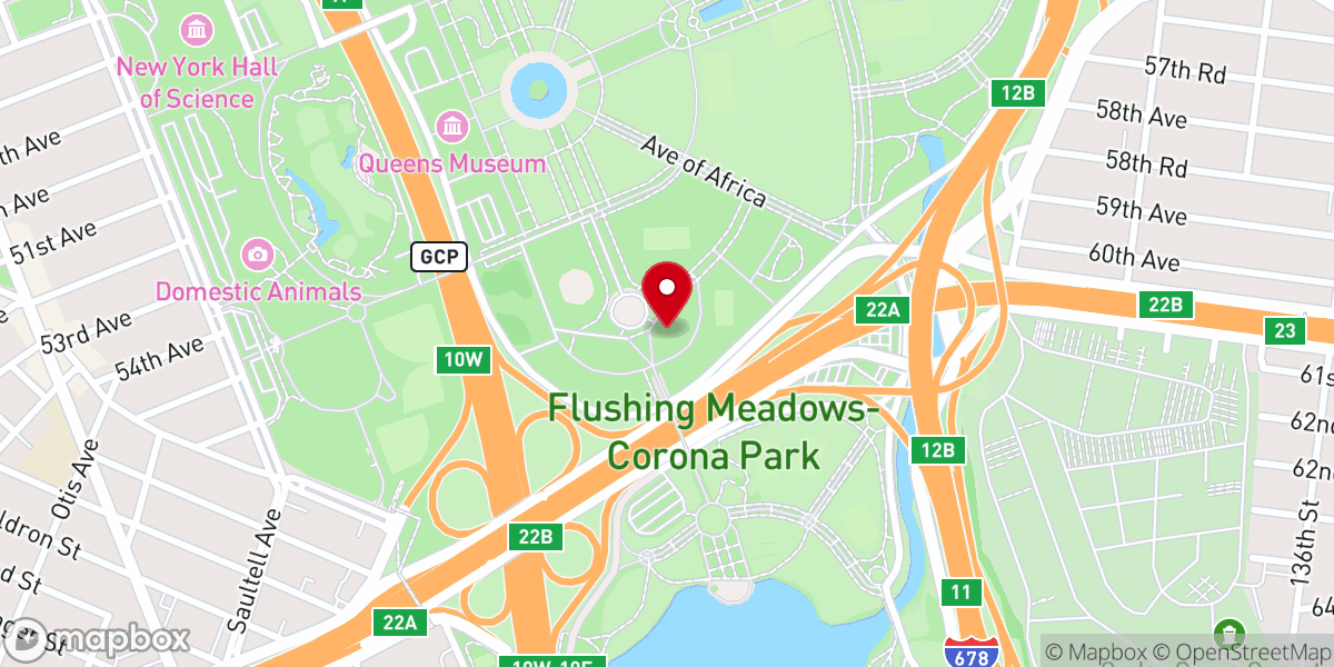 Map showing location of Vatican Pavilion Site