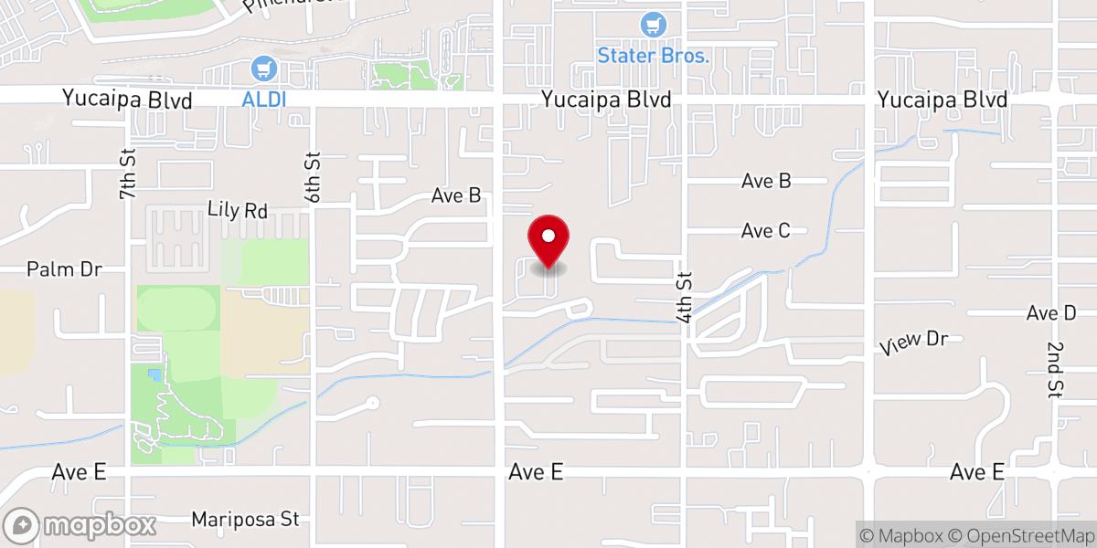 Map showing location of Valley Baptist Fellowship