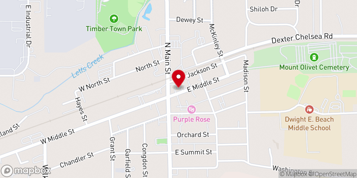 Map showing location of First Congregational Church of Chelsea, United Church of Christ