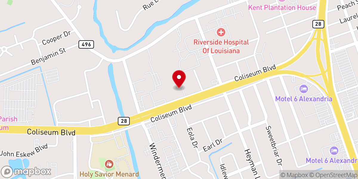 Map showing location of New Life Community Church