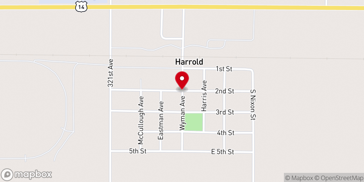 Map showing location of Immanuel Lutheran Church