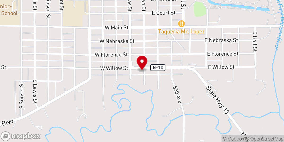 Map showing location of Saint Joseph's Catholic Church