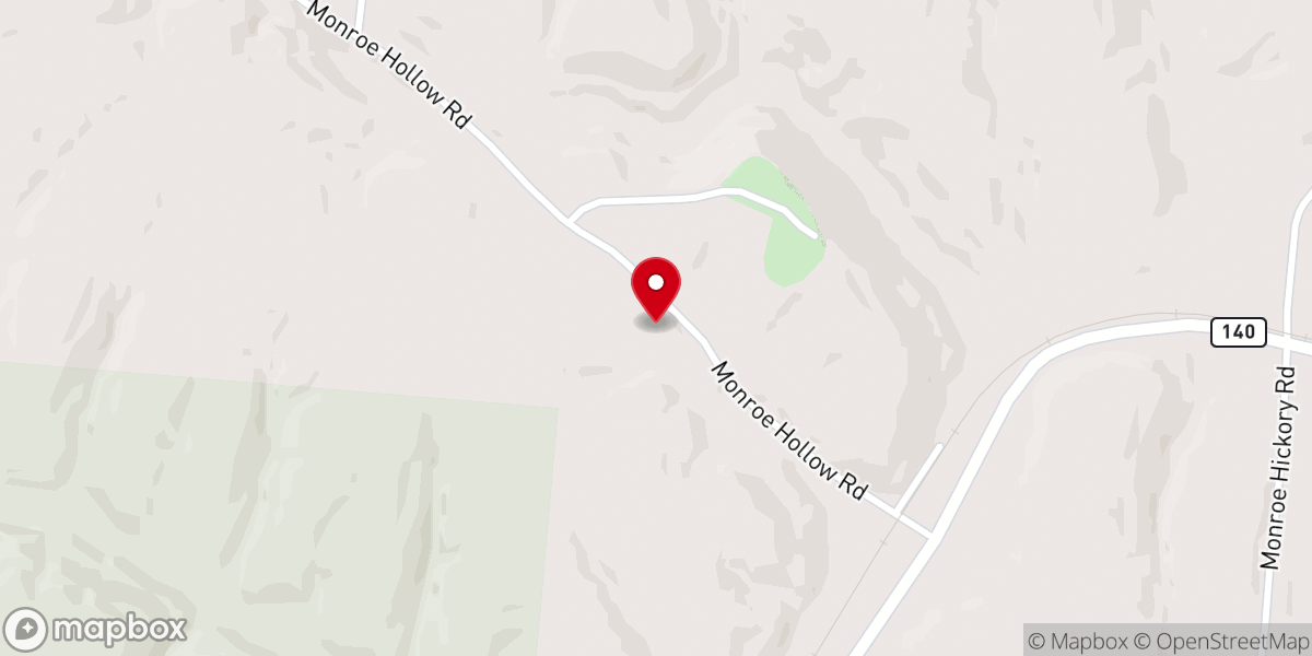 Map showing location of Monroe Chapel Church