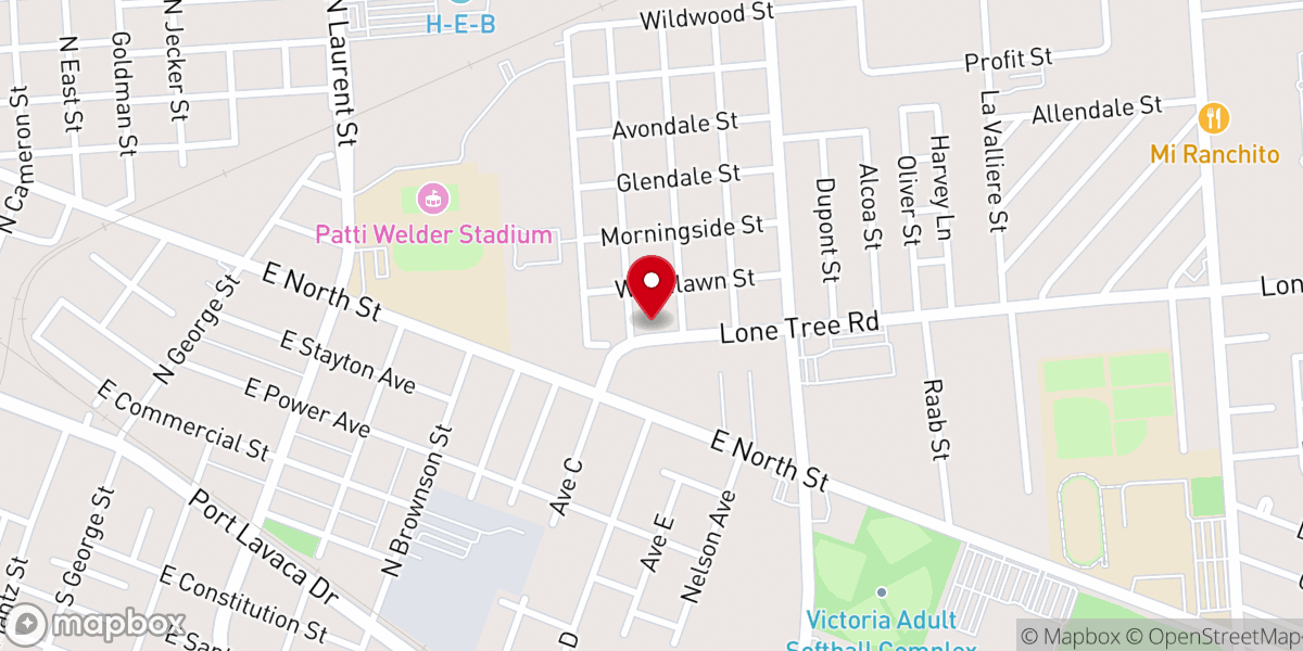 Map showing location of Parkway Lone Tree