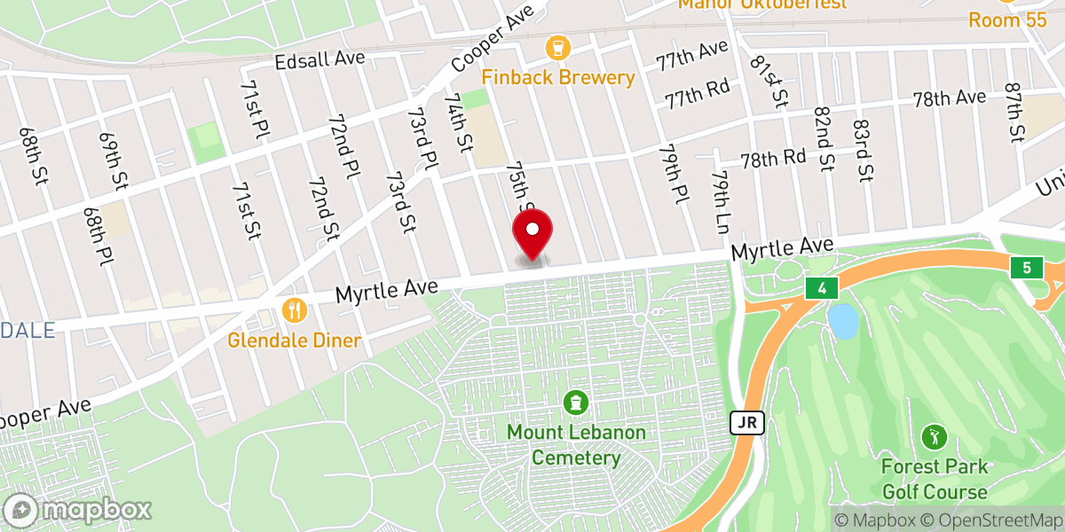 Map showing location of Calvary Bible Church