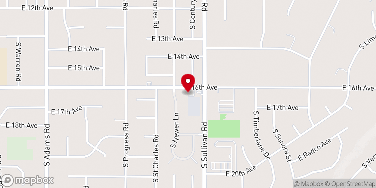 Map showing location of Ron Armstrong Ministries