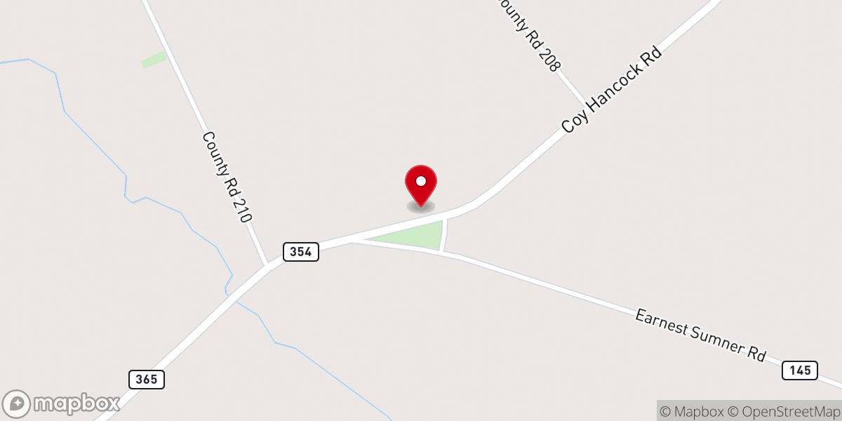 Map showing location of Pine Grove Missionary Baptist Church