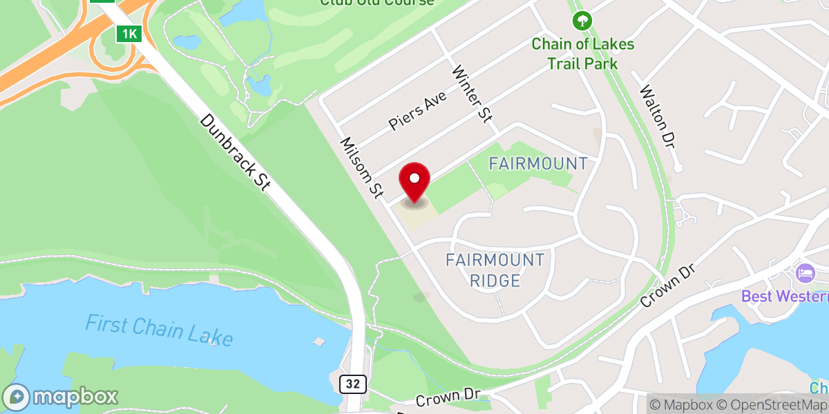 Map showing location of Living Hope Community Church
