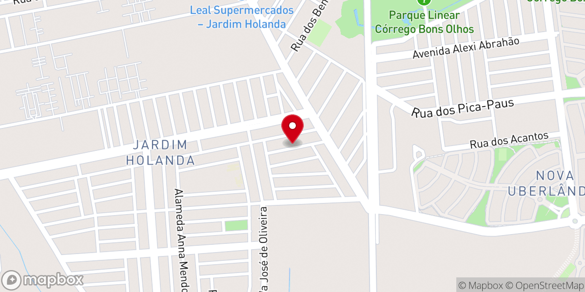 Map showing location of IGREJA PENTECOSTAL DEUS É AMOR JARDIM DAS PALMEIRAS