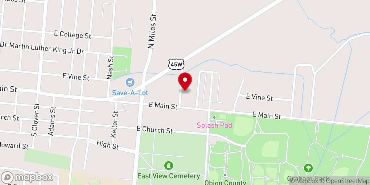 Map showing location of Iglesia Pentecostal Juan 3:16 A/D