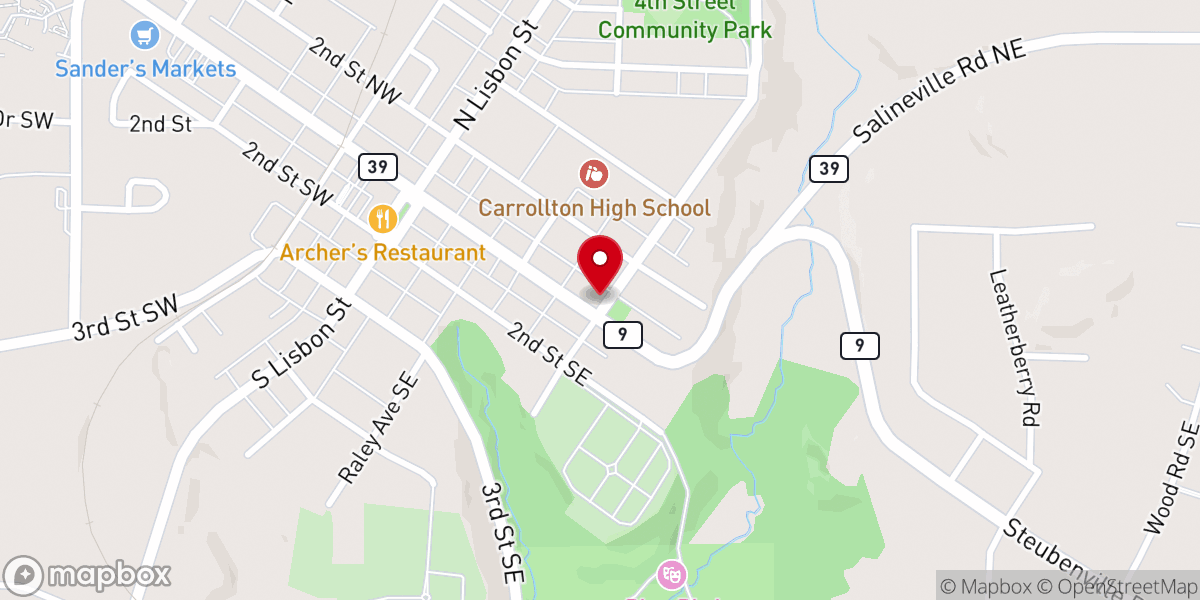 Map showing location of Old Path Bible Baptist