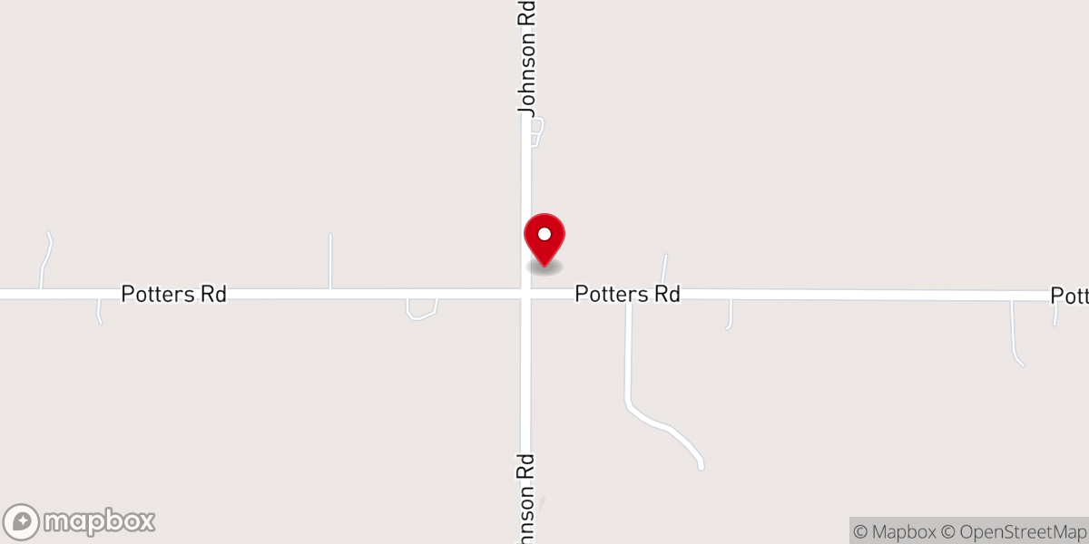 Map showing location of Easton Church
