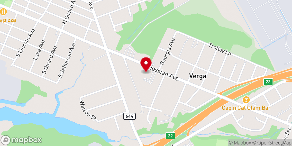Map showing location of Calvary Chapel of South Jersey