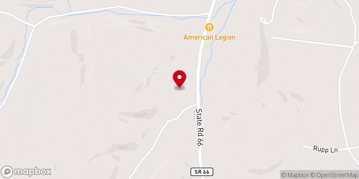 Map showing location of Marengo Independent Methodist Church