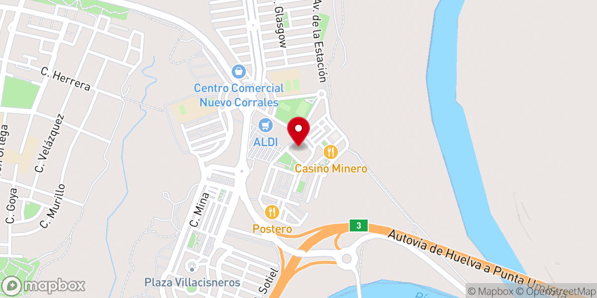 Map showing location of Iglesia Regina Mundi