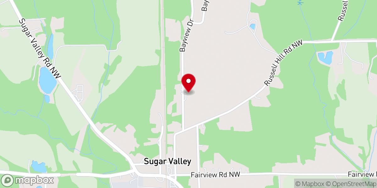 Map showing location of Calvary Baptist