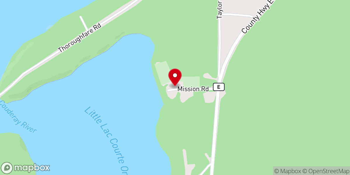 Map showing location of St. Francis Solanus Catholic Parish