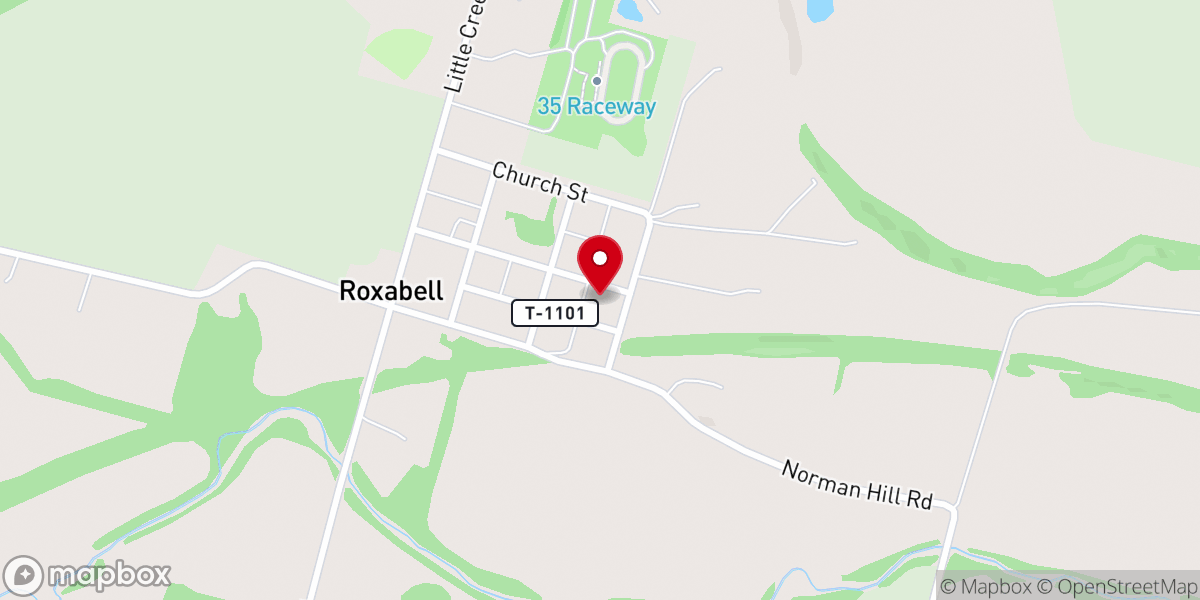 Map showing location of Second Baptist Church