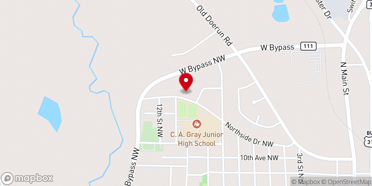 Map showing location of GREATER BELIEVERS WORSHIP CENTER