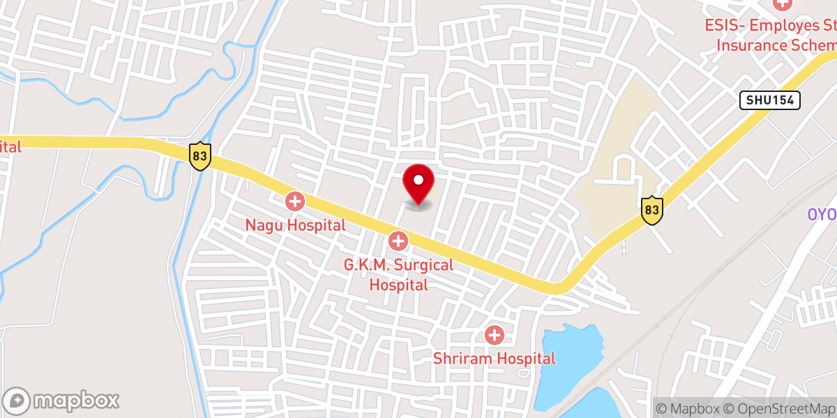 Map showing location of Our Lady the Healer Church