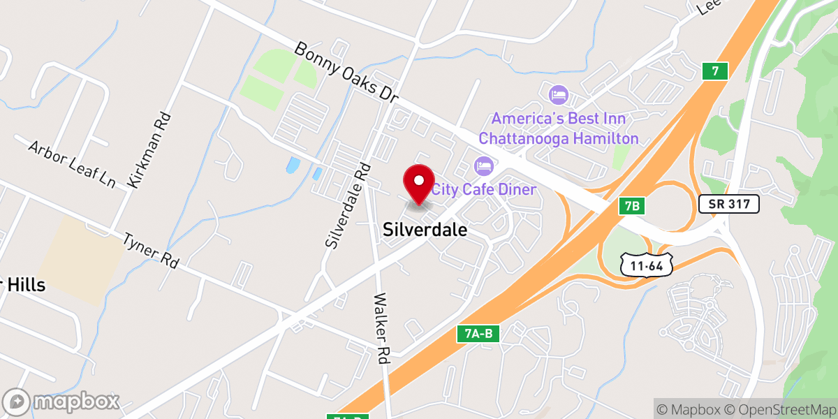 Map showing location of Knights of Columbus