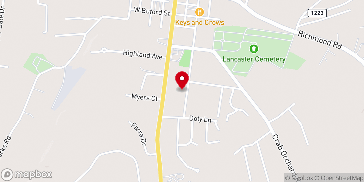 Map showing location of St Paul Predestinarian Baptist