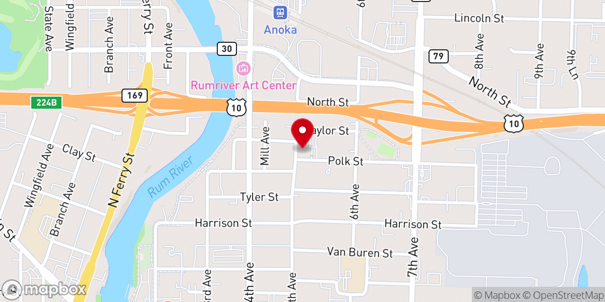 Map showing location of Restoration Church