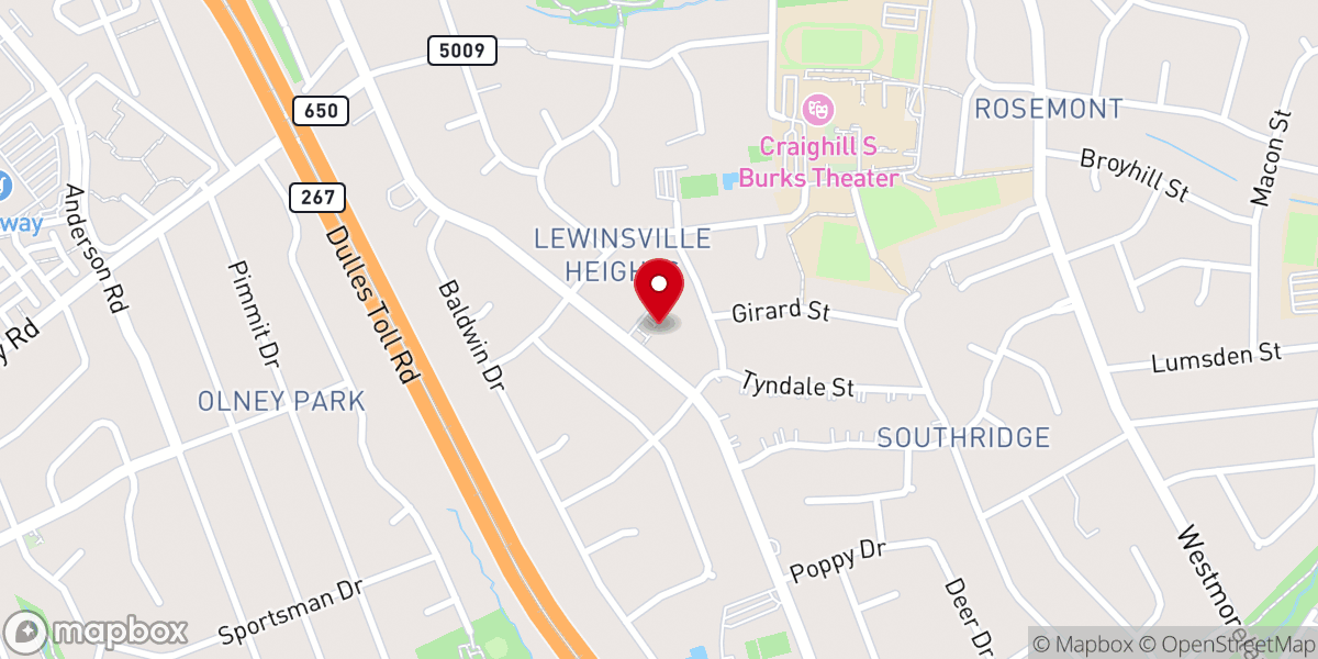 Map showing location of Garfield Memorial Christian