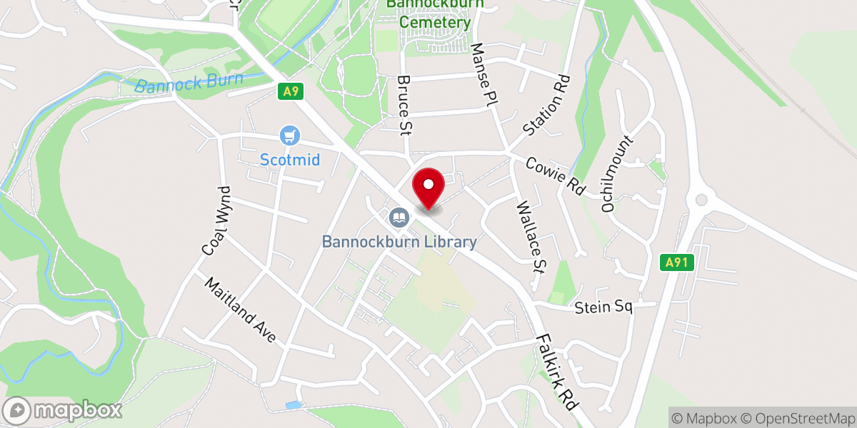 Map showing location of Our Lady and St. Ninian