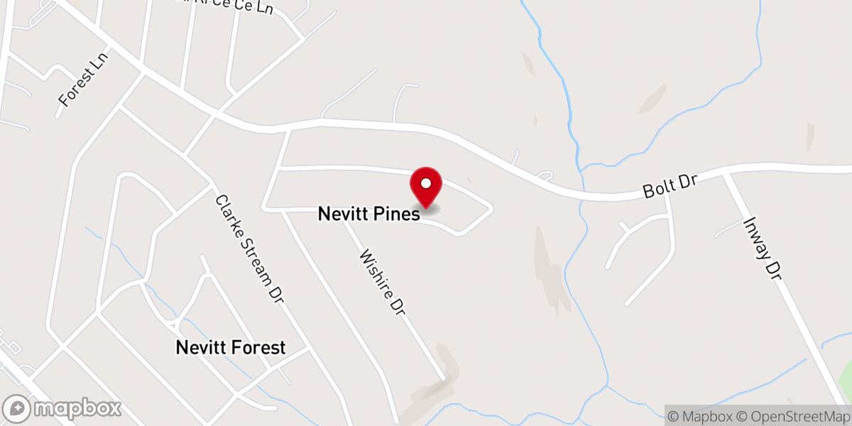Map showing location of New Hopewell Baptist Church
