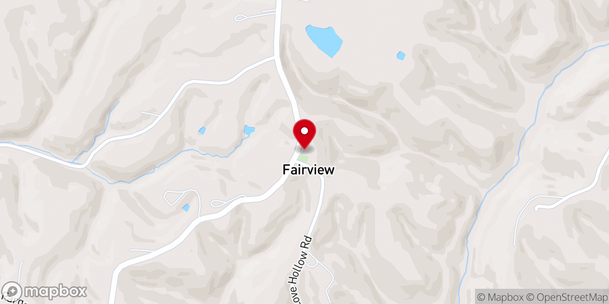 Map showing location of Fairview Missionary Baptist Church