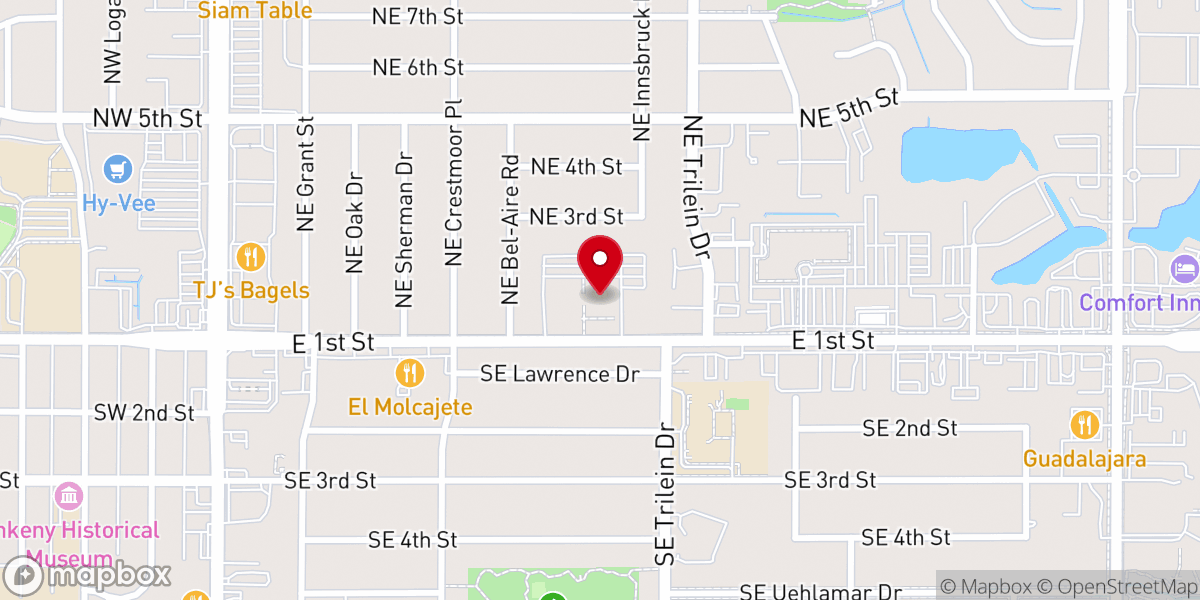 Map showing location of Our Lady's Immaculate Heart Catholic Church