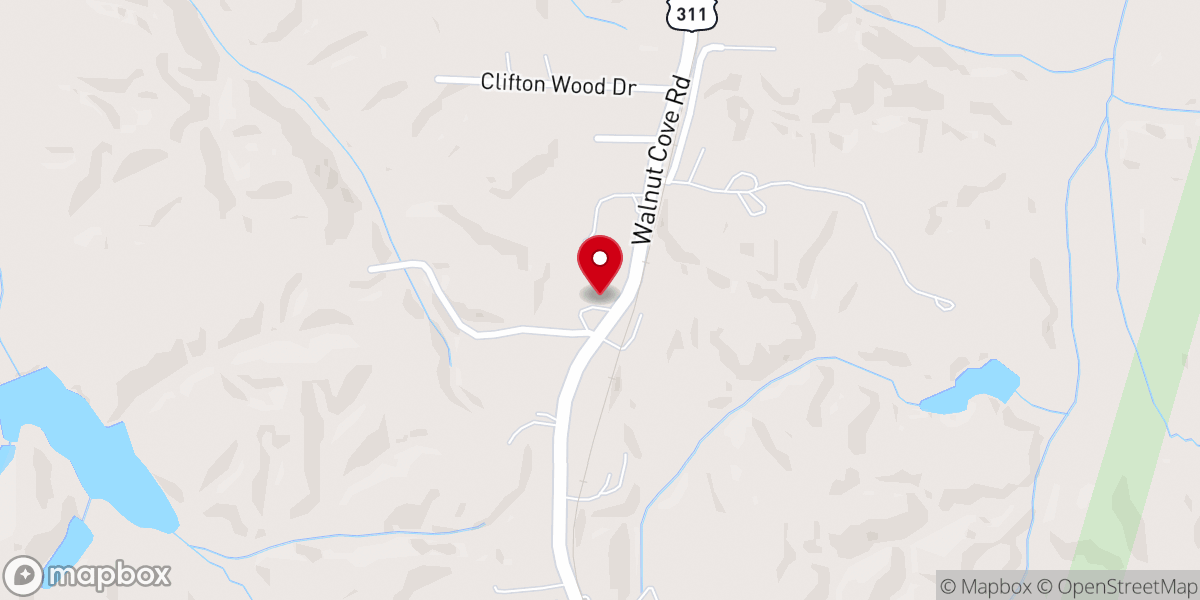 Map showing location of Abundant Life Christian
