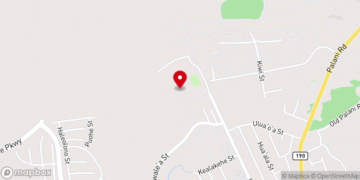 Map showing location of Hope Chapel Kailua Kona