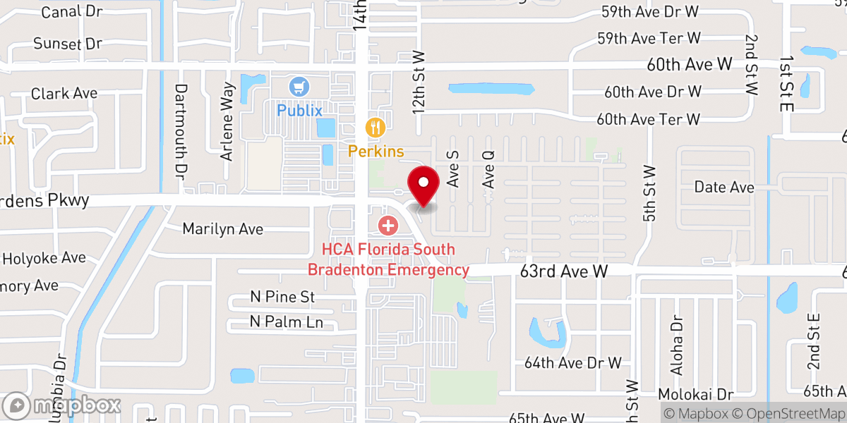 Map showing location of Oak Pointe Church Presbyterian (U.S.A.)