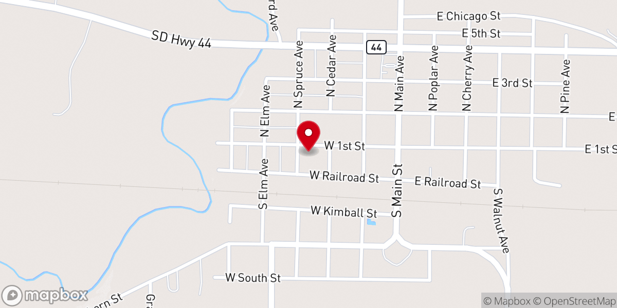 Map showing location of St Christina Catholic Church